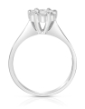 inel de logodna aur 18 kt floare cu diamante RG097115-03-118-W