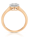 inel de logodna aur 14 kt baguette cu diamante EU11710RF0021-P