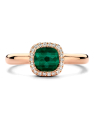 inel Tirisi Jewelry Milano aur 18 kt cu diamante si malachit TR9624MC-P