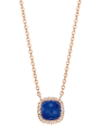 colier Tirisi Jewelry Milano aur 18 kt cu diamante si lapis lazuli TP9152LA-P