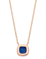 colier Tirisi Jewelry Milano aur 18 kt cu diamante si lapis lazuli TP9152LA-P