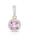 pandantiv Vida aur 18 kt cu diamante si safir roz 71543S-PS8RV