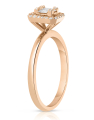 inel de logodna aur 14 kt baguette cu diamante RG103884-314-P