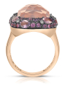 inel Tirisi Jewelry Doha aur 18 kt cu diamante safire roz si cuart TR9795PQ-P