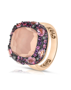 Tirisi Jewelry Doha aur 18 kt cu diamante safire roz si cuart 
