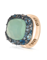 inel Tirisi Jewelry Doha aur 18 kt cu diamante topaze si aquamarin TR9795AQBT-P