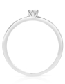 inel de logodna aur 14 kt solitaire cu diamant RG082852-10-114-W