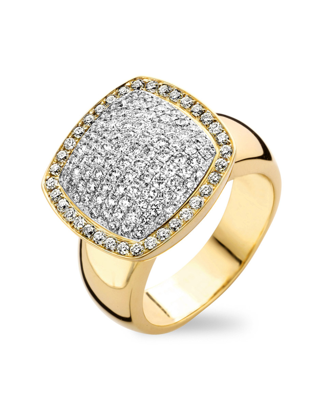 Inele Tirisi Jewelry Milano aur 18 kt cu diamante TR9625D-Y